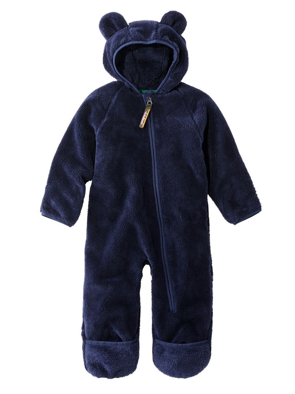 L.L.Bean Hi-Pile Fleece Bunting 12–18M Navy Blue Onesie